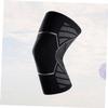 BUTIFULSIC 1pc Sports Knee Brace Silicone Strips Breathable Protective Sleeve for Basketball and Climbing Silver Grey for Injury Prevention and Support view 2