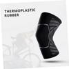 BUTIFULSIC 1pc Sports Knee Brace Silicone Strips Breathable Protective Sleeve for Basketball and Climbing Silver Grey for Injury Prevention and Support view 3