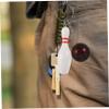 Cabilock 6pcs Cute Bowling Pin Keychain for Adults Boys and Girls Bowling Gifts Ball and Pin Pendant for Backpack Bag view 4