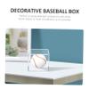 balacoo Decorative Baseball Display Case Acrylic Baseball Holder Stand for Organized Sports Memorabilia and Collectibles for Home Office Showcasing view 4
