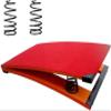 EliteBloom Heavy Dutyvault Spring Board, Beginning Gymnasts Sport Equipment, Portable Curved Spring Board, Elastic Bofor Kids Vaulting Training Fitnes Playing (Orange 60X40Cm)