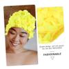 HANABASS Swim Caps for Girls Floral Swimming Cap Women's Hat Comfortable Elastic Hair Protection view 3