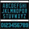 Pisting Customized Black Baseball T-Shirt Personalized Sports Jersey for Youth Men Women Teens Boys Girls Design Your Own Team Uniform Print Name Number Logo, Casual Short Tee Shirts with Teal Text view 4