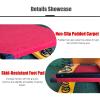EliteBloom Wooden Adults Teens Ard, Pro Curved Spring Bowith 6 Manganese Steel Springs for Home Room Athletics Training Groundc (6Springs 120 * 60 * 26Cm) view 3
