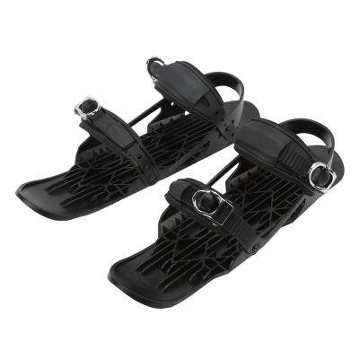 Mini SKI Shoes Black Adjustable Binding for Forest Trails