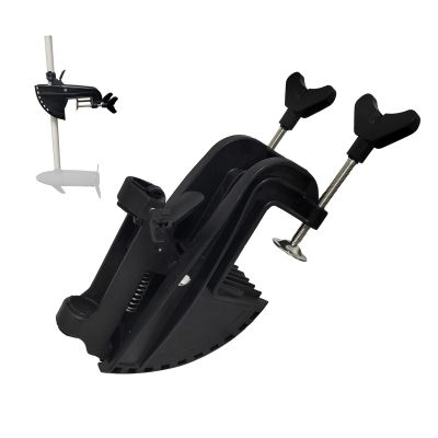 Outboard Motor Brackets - Electric Thruster Bracket, Auxiliary Engine Bracket - Black