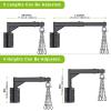 BeneLabel Wall Mount Heavy Bag Hanger with Chain 360 Swivel Punching Bag Hanging Kit with Adjustable Length & Heigth Boxing Bag Bracket for Home Gym - Holds up to 800 lbs fit for Most Heavy Bags view 3