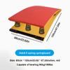 EliteBloom Junior Vault Wood Curved Heavy Dutyelastic Board, Sport Equipment for Vaulting Training Orteens Backflip High Jump (Red 6 Springs/120Cm/47.24In) view 2