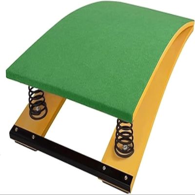 EliteBloom Hardwood Heavy Dutywood Spring Board, Beginner Children ARDS, with Steel Spring & Jump Pad for Home Gym School (B)