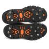 POENVFPO Boot Traction Cleat Spikes, Anti Slip Footwear Ice Shoes Spikes Covers for Shoes, Boot with 8 Steel Studs Crampons (M) view 2