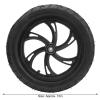 Electric Scooter Tire, Durable Rubber Replacement with Wheel Hub and Inner Tube 12in 12.5x2.25 for Commuters, Students, Urban Riders, Daily Travel view 3