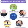 sailupxinyuan Mini Pilates 6 inch Exercise Ball for Yoga,Small Pilates Core Training and Physical Therapy, Improves Balance Home & Gym & Office with Pump(Pink) view 3