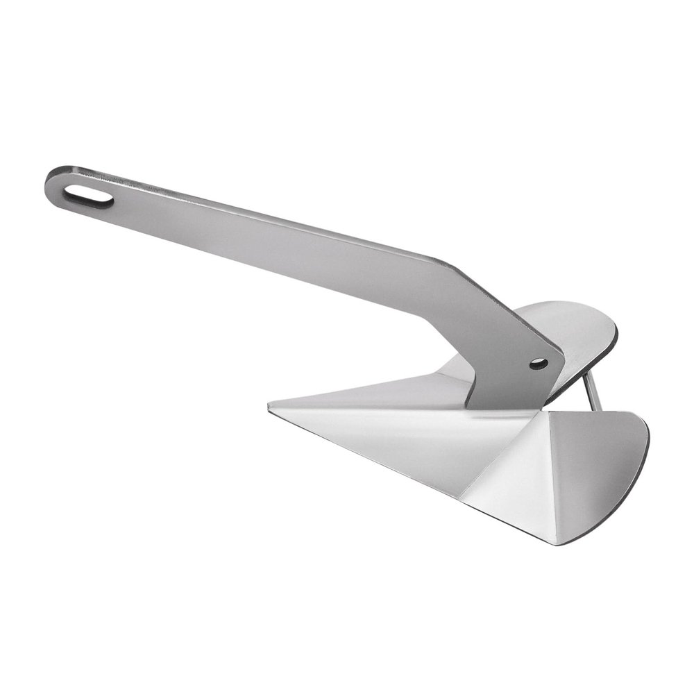 Boat Anchor, Heavy Duty Triangular Anchor Wing Style Triangle Anchor, Small Yacht Boat Anchor 316 Stainless Steel Delta-Style Anchor 10 lbs/14 lbs/17 lbs/18 lbs/22 lbs/33 lbs/35 lbs/43 lbs (22 lbs)
