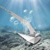 Boat Anchor, Heavy Duty Triangular Anchor Wing Style Triangle Anchor, Small Yacht Boat Anchor 316 Stainless Steel Delta-Style Anchor 10 lbs/14 lbs/17 lbs/18 lbs/22 lbs/33 lbs/35 lbs/43 lbs (22 lbs) view 3