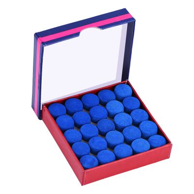 50 pcs Lot Blue Glue on Single Layer Billiards Pool Snooker Tips for Stick Replacement Snooker Players (13mm)