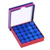 50 pcs Lot Blue Glue on Single Layer Billiards Pool Snooker Tips for Stick Replacement Snooker Players (13mm)