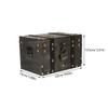 Cabilock Pirate Treasure Chest Storage Box with Lock 8.66X5.90X5.31In Multi-Functional Wooden Organizer for Jewelry Documents Keepsakes view 2
