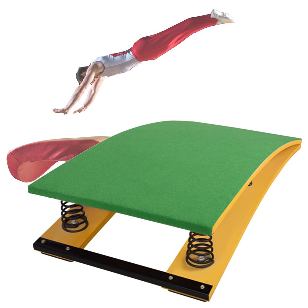 EliteBloom Heavy Dutyfor Man/Women, Thickened Hardwood with 4 Springs Inside, Professional for Athletic Training (Green)
