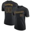 Custom Baseball T-Shirt Team Jersey for Youth Men Women Teens Boys Girls Classic Black Short T-Shirts Personalized Sports Tee Shirts with Name Number Logo Print Front and Back view 1