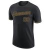 Custom Baseball T-Shirt Team Jersey for Youth Men Women Teens Boys Girls Classic Black Short T-Shirts Personalized Sports Tee Shirts with Name Number Logo Print Front and Back view 3