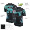Custom Hawaiian Baseball T-Shirt Sports Jersey for Youth Men Women Teens Boys Girls Personalized Team Uniform with Name Number Logo Print Front and Back, Tropical Palm Tree Casual Short Tee Shirts view 2