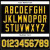 Pisting Customized Black Baseball T-Shirt Personalized Sports Jersey for Youth Men Women Teens Boys Girls Design Your Own Team Uniform Print Name Number Logo, Casual Short Tee Shirts with Yellow Text view 4