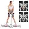 Folding Pelvic Floor Muscle Fitness Equipment, 2 in 1 Ski Practice Muscle Hip Trainer Hip Trainer with Adjustable Rods, Postpartum Pelvic Floor Muscle Repair Strengthening Training Device (Pink) view 2