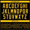 Personalized Black Baseball T-Shirt Customized Sports Jersey for Youth Men Women Teens Boys Girls Design Your Own Team Uniform Print Name Number Logo, Casual Short Tee Shirts with Yellow Text view 4