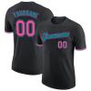 Pisting Customized Baseball T-Shirt for Youth Men Women Teens Boys Girls Personalized Team Jersey with Name Number Logo Print Front and Back, Black Sports Short Tee Shirts view 1
