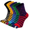 ADOUZWM 5pairs Toe Socks Mens Five Finger Striped Sock Sport Running Athletic Cotton Casual Sock Autumn Winter Split Finger Socks