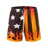 BOOMLEMON Men's Basketball Shorts Casual Workout Athletic Shorts Mesh Flame Graphic Print Running Short Pants(Star Flame Black Orange XS) view 4
