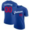 Custom Blue Baseball T-Shirt Sports Jersey for Youth Men Women Teens Boys Girls Personalized Design Your Own Team Uniform Print Name Number Logo view 1