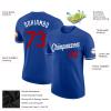 Custom Blue Baseball T-Shirt Sports Jersey for Youth Men Women Teens Boys Girls Personalized Design Your Own Team Uniform Print Name Number Logo view 2