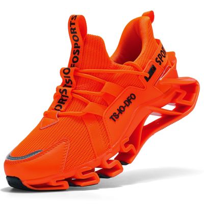 Ezkrwxn Running Shoes for Women Sneakers Size 6.5 Orange Slip on Gym Workout Athletic Tennis Walking Shoe