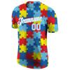Custom Colorful Baseball T-Shirt Sports Jersey for Youth Men Women Teens Boys Girls Personalized Team Uniform with Name Number Logo Print Front and Back view 3