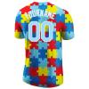 Custom Colorful Baseball T-Shirt Sports Jersey for Youth Men Women Teens Boys Girls Personalized Team Uniform with Name Number Logo Print Front and Back view 4