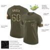 Custom Camo Baseball T-shirts for Youth Men Women, Personalized Olive Green Short Casual Shirt with Name Number Logo Print Front and Back, Design Sports Uniform Team Jerseys for Groups Family Business view 2