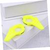 Horn Bike Handle Bars 1 Pair Yellow Pc Glassfiber for Mountain Bike view 3