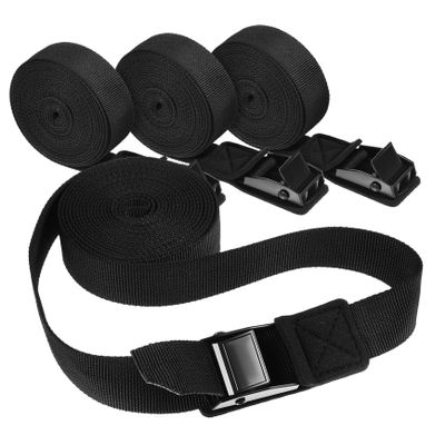 jojofuny 4pcs Tie Down Straps for Surfboards and Kayaks and Metal for Securing Luggage and Cargo Easy to Store Vehicle