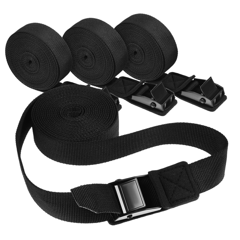 jojofuny 4pcs Tie Down Straps for Surfboards and Kayaks and Metal for Securing Luggage and Cargo Easy to Store Vehicle