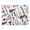 Barber Tools Salon Kits Hanging Tapestry Horizontal Wall Tapestry Large Art Home Decor Yoga Picnic Mat 30"x40"