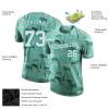 Custom Tropical Palm Tree Baseball T-Shirt Sports Jersey for Youth Men Women Teens Boys Girls Personalized Design Your Own Team Uniform Print Name Number Logo, Green Hawaiian Casual Short Tee Shirts view 2