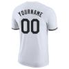 Design Your Own Short Casual T-Shirt White Black, Custom Baseball Team Jerseys with Printed Name Number Logo, Made Sports Uniform Outfits for Running Hiking Party for Men Women Teens Youth Boys Girls view 4