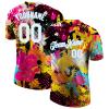 Customized Baseball T-Shirt Sports Jersey for Youth Men Women Teens Boys Girls Design Your Own Team Uniform Print Name Number Logo, Personalized Graffiti Casual Short Tee Shirts view 1