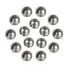 MUUNN 50pcs Tungsten Faceted Slotted Beads for Fly Tying, Sink Deeper and Faster 5 Colors/8 Sizes Slotted Tungsten Beads Fly Tying Beads Head Fly Tying Materials(Plain,3.3mm) view 1