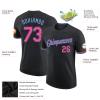 Pisting Black Baseball T-Shirt Customized Personalized Sports Jersey for Youth Men Women Teens Boys Girls Design Your Own Team Uniform Print Name Number Logo view 2