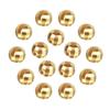 MUUNN 50pcs Tungsten Faceted Slotted Beads for Fly Tying, Sink Deeper and Faster 5 Colors/8 Sizes Slotted Tungsten Beads Fly Tying Beads Head Fly Tying Materials(Gold,3.5mm) view 1