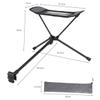 GOOHOCHY Portable Folding Footrest Stool for Camping Lightweight Adjustable Foot Recliner Storage Pouch for Outdoor Use and Relaxation view 3