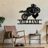 MeigoArt Custom Motorcycle Metal Wall Art, Personalized Biker Name Sign,Motorcycle Home Decor, Motocross Rider Monogram Wall Decor, Personalized Name Logo (Style-3) view 4