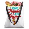 Sunny Fiesta Celebrate Cinco de Mayo with Funny One Tequila Favor Tote Bag, 16 inches, White view 4